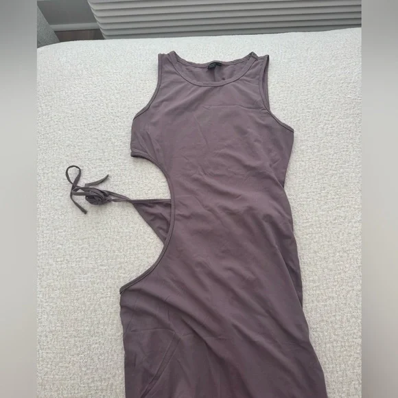 Purple Cutout Dress - Picture 1 of 3